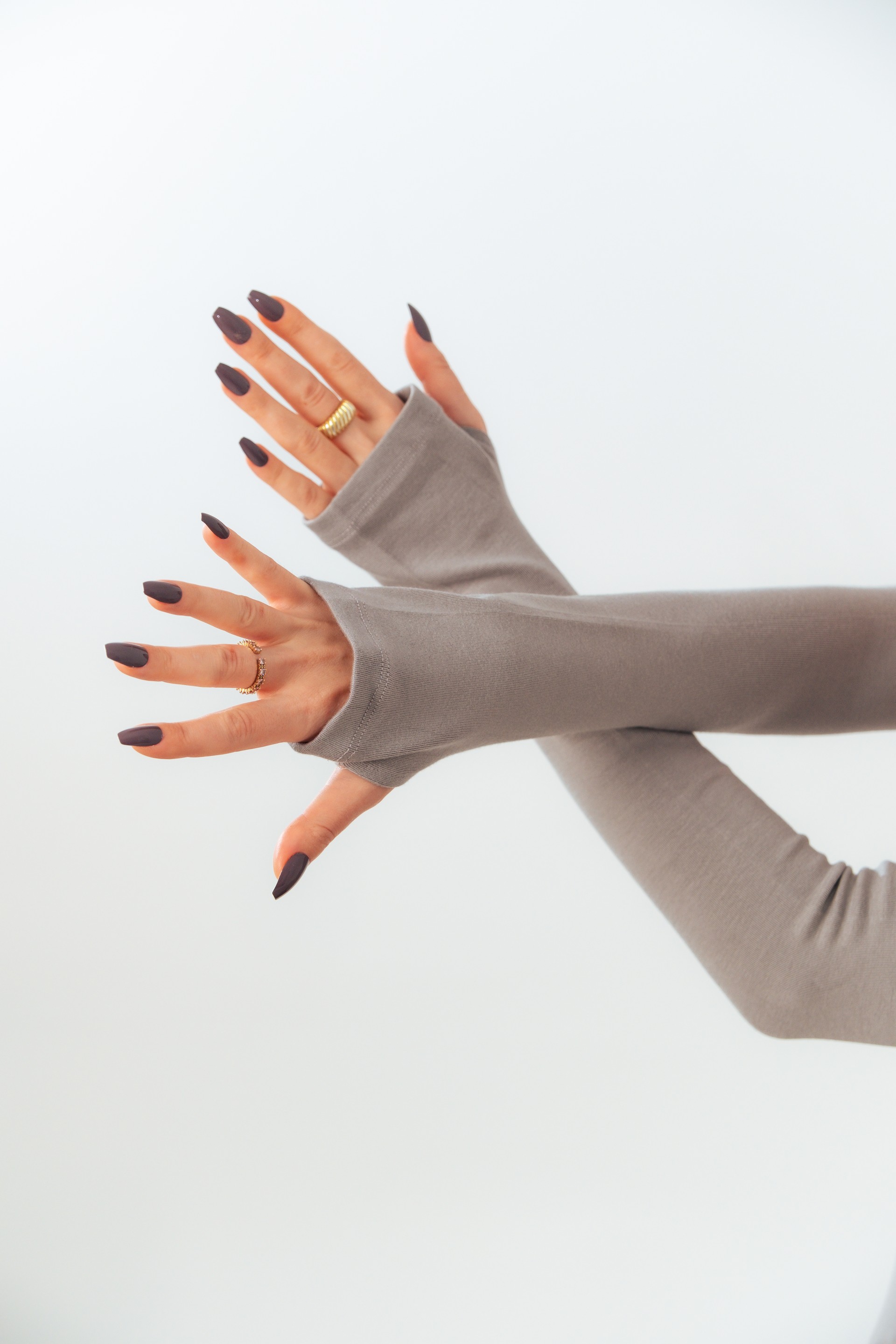 Likralı Parmak Detaylı V Yaka Body