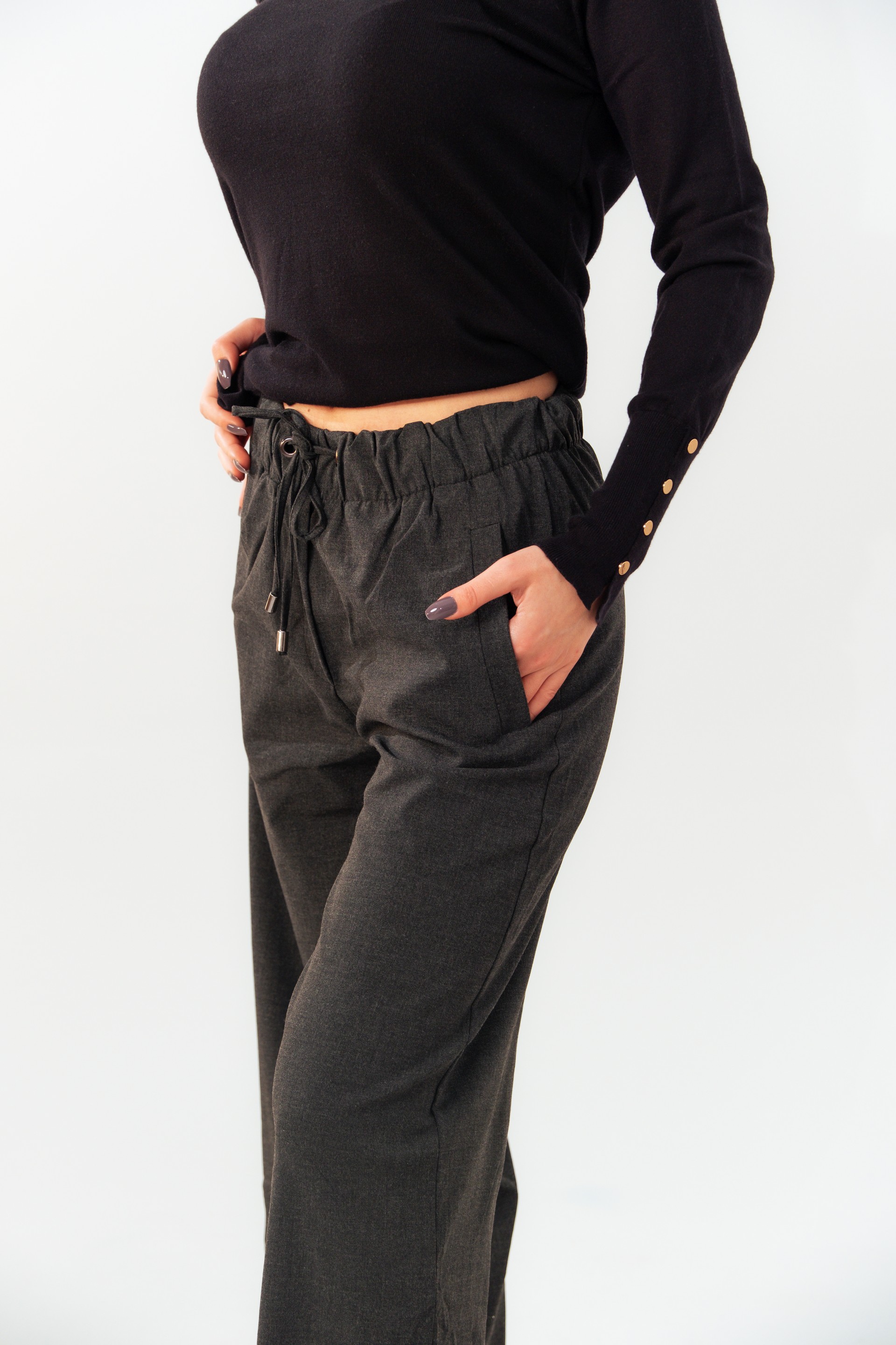 Gabardin Bol Paça Pantolon