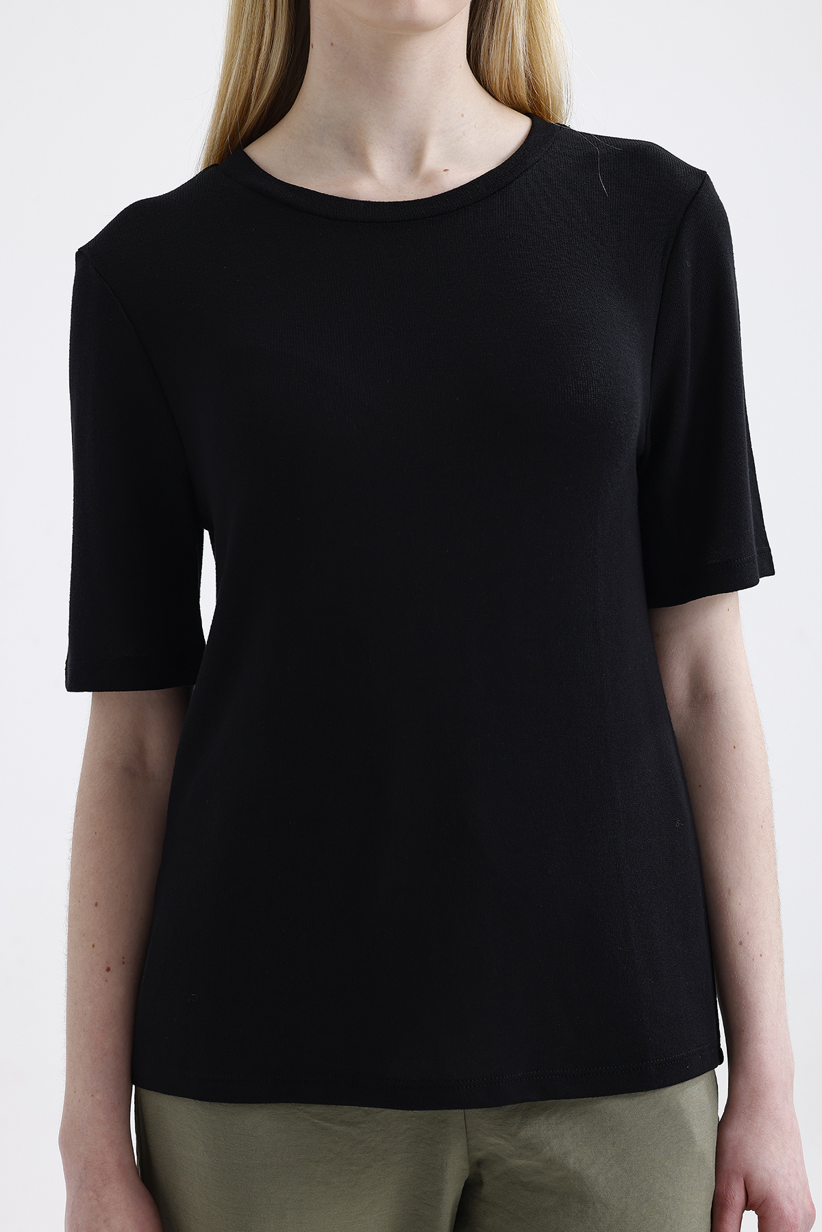 Bisiklet Yaka Triko T-shirt