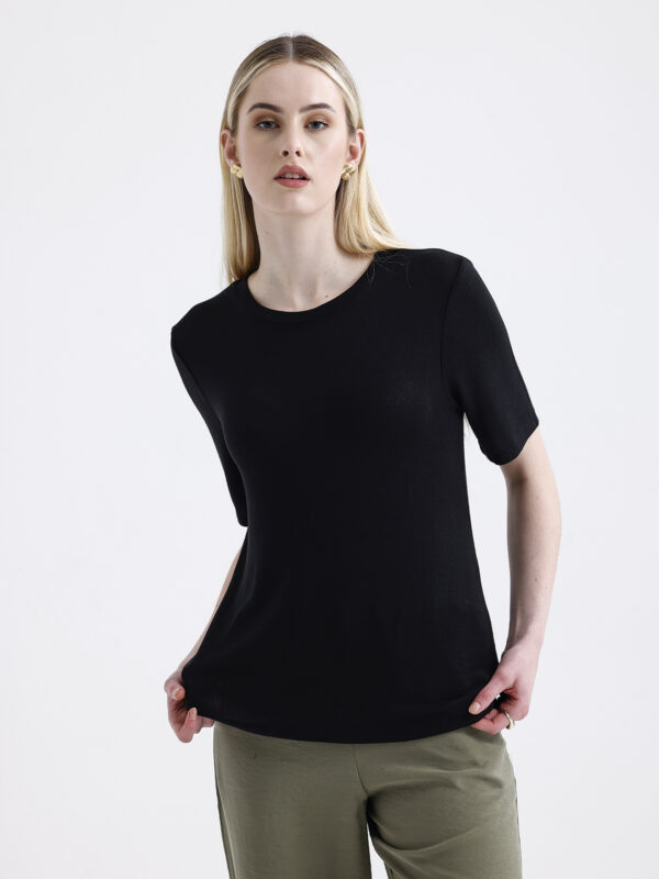 Bisiklet Yaka Triko T-shirt