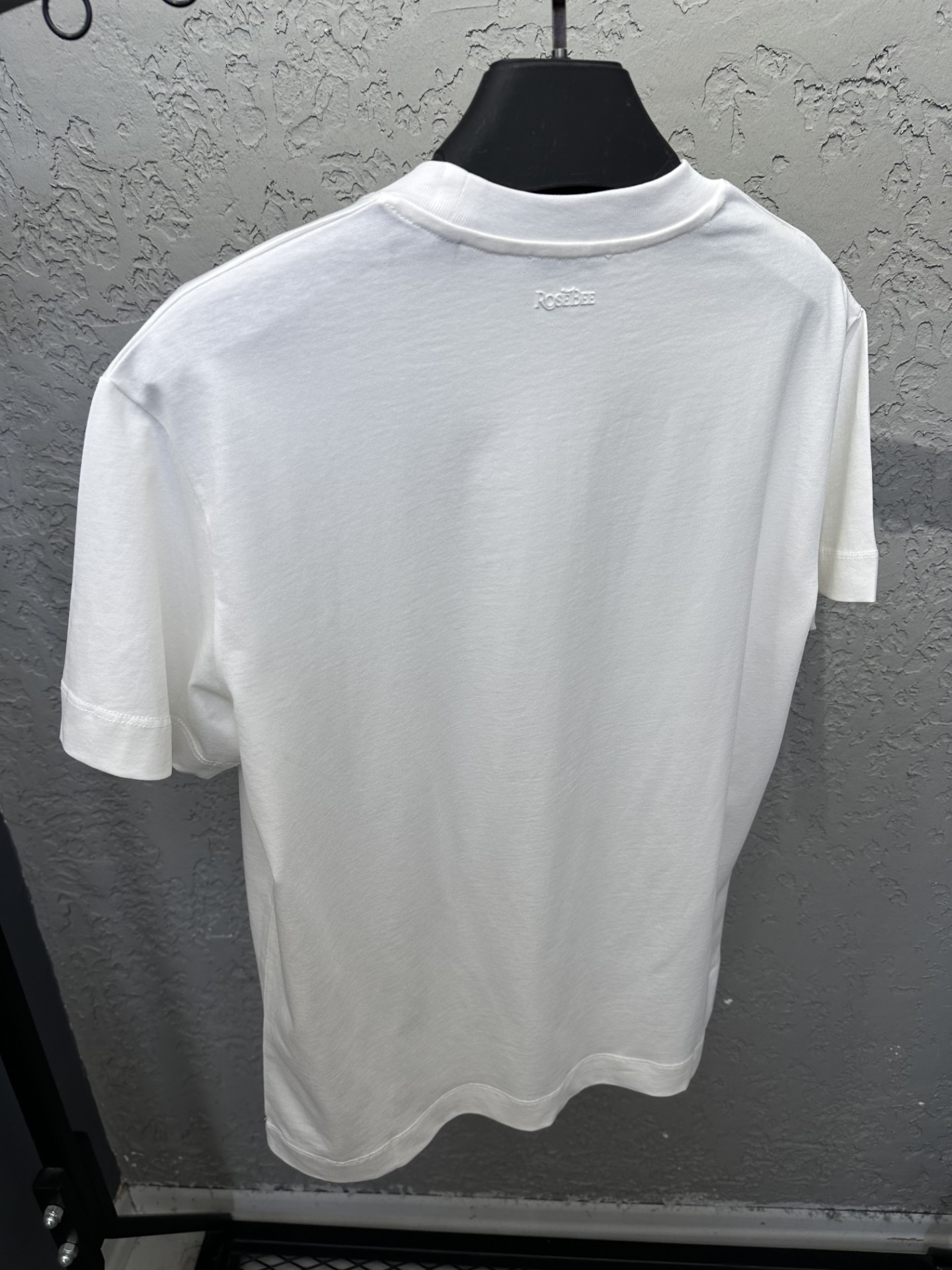 ROSE ECRU Sıfır Yaka Basic T-shirt