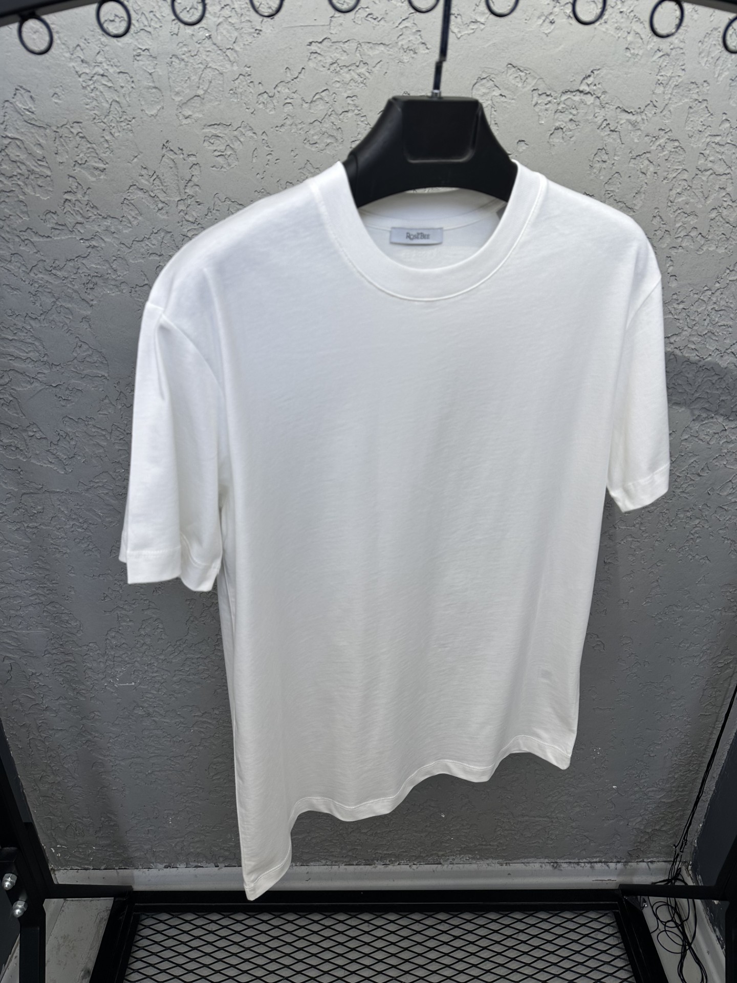 BEE ECRU Sıfır Yaka Basic T-shirt