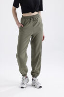 Modal Büzgülü Pantolon 'OLIVE DRAP'