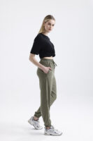 Modal Büzgülü Pantolon 'OLIVE DRAP'