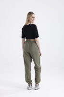 Modal Büzgülü Pantolon 'OLIVE DRAP'