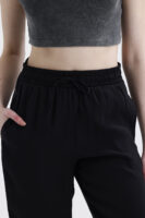 Modal Büzgülü Pantolon 'BLACK'