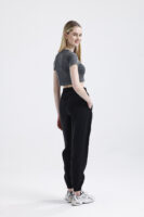 Modal Büzgülü Pantolon 'BLACK'