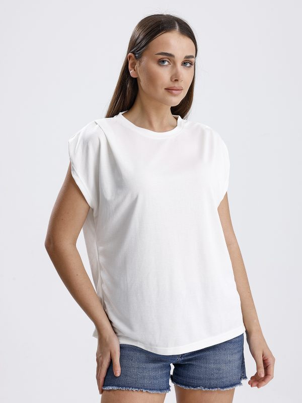 WHITE Pike Modal T-shirt