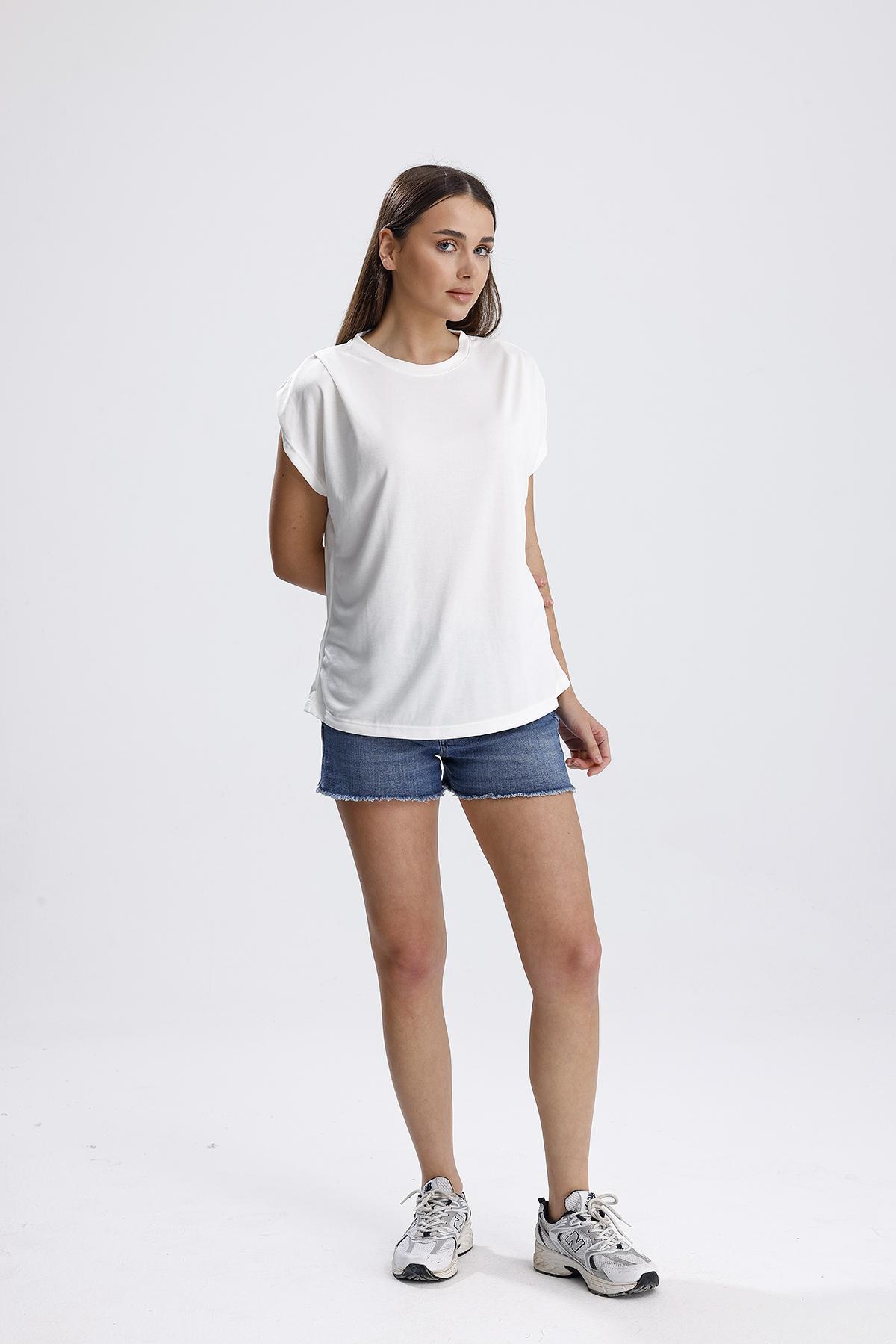 WHITE Pike Modal T-shirt